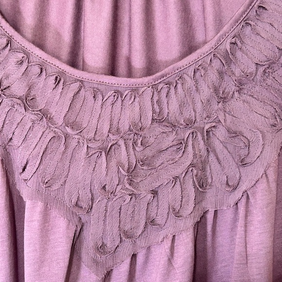 Meadow Rue Pink Ruffled Blouse with Elegant Style - Picture 4 of 6